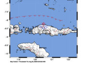 Info Gempa Mag: 3.8 – Pusat gempa berada di laut 44 km utara Ruteng-Manggarai