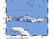 Info Gempa Mag: 4.4 – Pusat gempa berada di laut 50 km utara Ruteng-Manggarai