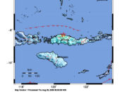 Info Gempa Mag: 5.7 – 39 km TimurLaut RUTENG-MANGGARAI-NTT