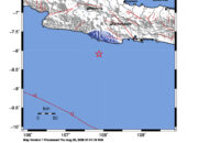 Info Gempa Mag: 4.2 – Pusat gempa berada di laut 80 km Barat Daya Kab. Pangandaran