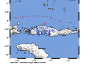 Info Gempa Mag: 4.3 – Pusat gempa berada di laut 47 km utara Ruteng, Manggarai