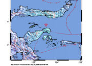 Info Gempa Mag: 5.4 – 57 km TimurLaut PULAUPUAH-SULTENG