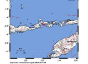 Info Gempa Mag: 1.9 – Pusat gempa berada di darat, 17 km Tenggara Larantuka