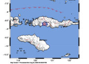 Info Gempa Mag: 3.4 – Pusat gempa berada di darat 10 km Barat Borong