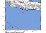 Info Gempa Mag: 4.2 – Pusat gempa berada di laut 75 km barat daya Kab.Pangandaran