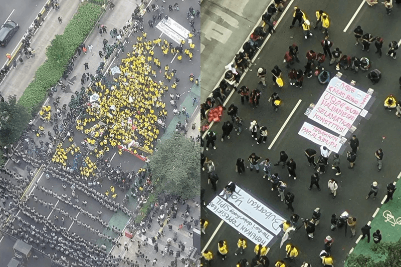Demonstrasi Mahasiswa Di Jakarta 1