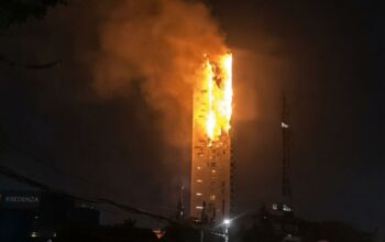 Gedung Kantor Bapenda Jakarta Terbakar