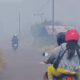 Palembang Dikepung Kabut Asap Karhutla, Jarak Pandang Anjlok hingga 400 Meter