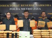 Polda Metro Jaya Gagalkan Peredaran Hampir 28 Kg Ganja, Tiga Tersangka Ditangkap