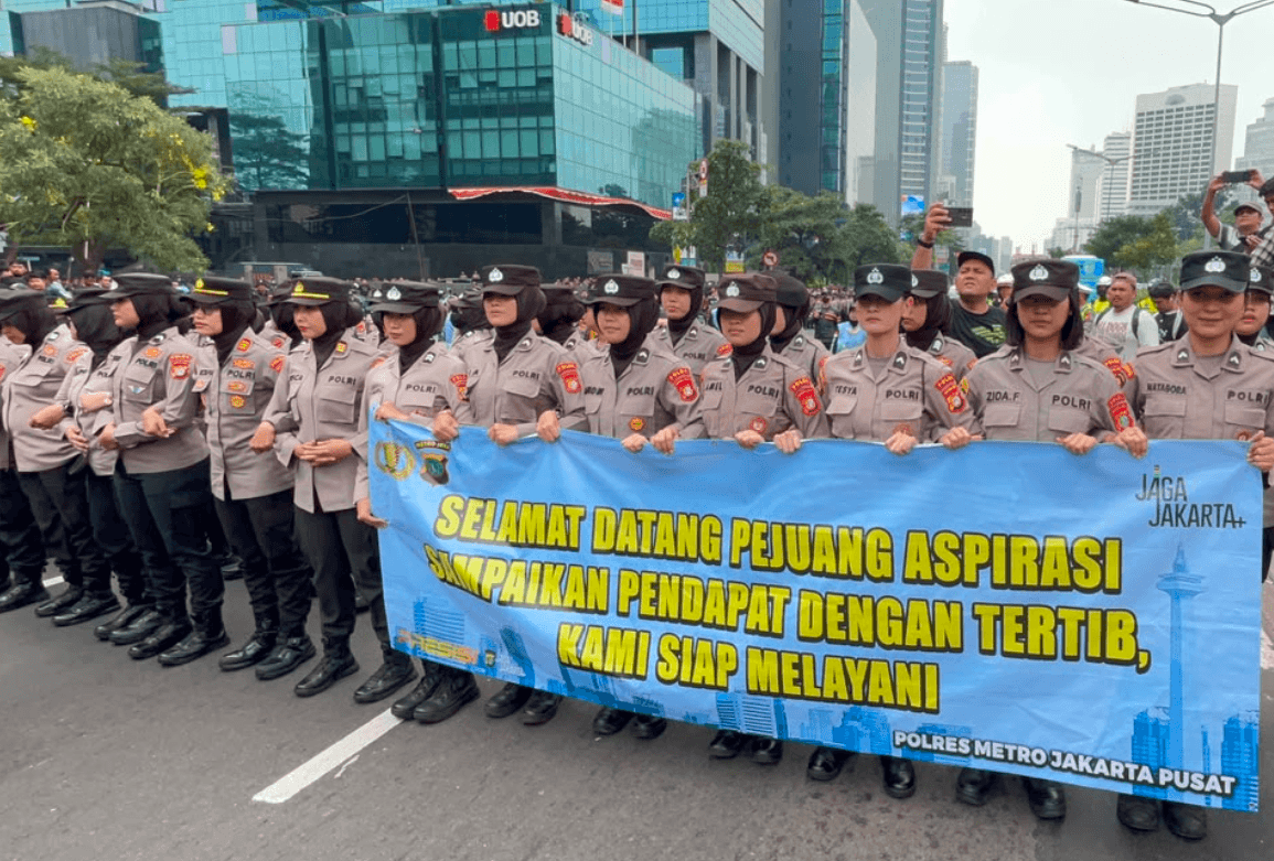Selamat Datang Pejuang Aspirasi Polres Metro Jakarta Pusat