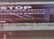 Dari Cawang hingga Senayan, AKHERA Tebar Spanduk “Stop Provokasi Rakyat”