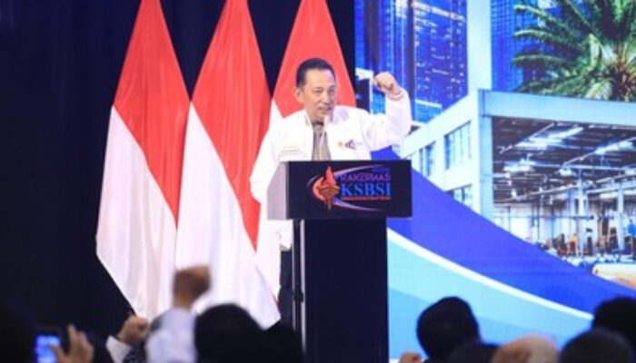 Tutup Rakernas KSBSI, Kapolri Sigit Dorong Buruh Indonesia Tingkatkan Daya Saing