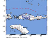 Info Gempa Mag: 4.1 – Pusat gempa berada di darat 33 km Timur Laut Ruteng, Manggarai