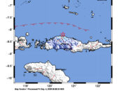 Info Gempa Mag: 4.3 – Pusat gempa berada di laut 47 km utara Ruteng-Manggarai