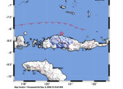 Info Gempa Mag: 4.2 – Pusat gempa berada di laut 49 km utara Ruteng, Manggarai