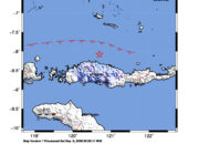 Info Gempa Mag: 4.4 – Pusat gempa berada di laut 65 km timur laut Ruteng-Manggarai