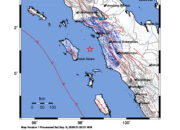 Info Gempa Mag: 4.7 – Pusat gempa berada di laut 80 km timur Nias