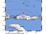 Info Gempa Mag: 4.1 – Pusat gempa berada di laut 57 km utara Ruteng-Manggarai