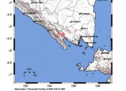 Info Gempa Mag: 2.6 – Pusat gempa berada di darat 22 km Barat Laut Tanggamus