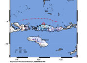 Info Gempa Mag: 4.8 – Pusat gempa berada di laut 45 km Utara Ruteng, Manggarai