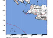 Info Gempa Mag: 3.8 – Pusat gempa berada di laut 31 km selatan Sumur