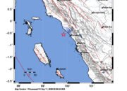 Info Gempa Mag: 3.8 – Pusat gempa berada di laut, 34 km barat Pariaman