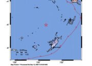 Info Gempa Mag: 5.1 – 227 km BaratLaut TANIMBAR