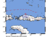 Info Gempa Mag: 4.0 – Pusat gempa berada di laut 45 km utara Ruteng-Manggarai