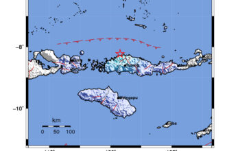 Info Gempa Mag: 4.9 – Pusat gempa berada di laut 46 km utara Ruteng-Manggarai