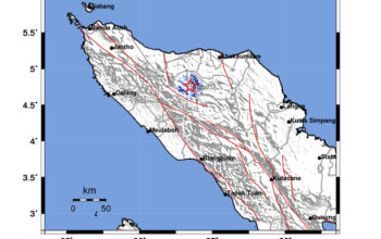 Info Gempa Mag: 3.4 – Pusat gempa berada di darat 18 km barat Bener Meriah