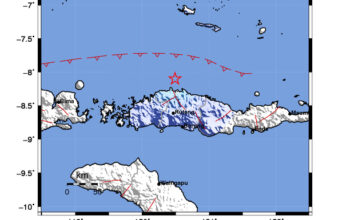Info Gempa Mag: 4.5 – Pusat gempa berada di laut 57 km Utara Ruteng-Manggarai