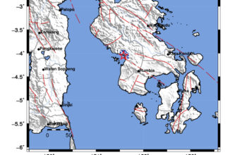 Info Gempa Mag: 3.1 – Pusat gempa berada di darat 5 km Barat Kolaka