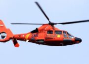 Helikopter HR-3604 Dikerahkan Dukung Operasi Tim SAR di Perairan Gunung Anak Krakatau