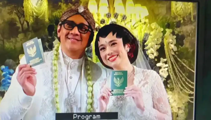 Andre Taulany dan Amanda Rigby Resmi Jadi Suami Istri