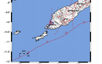 Info Gempa Mag: 3.1 – Pusat gempa berada di Laut 31 km Barat Kab. Kupang