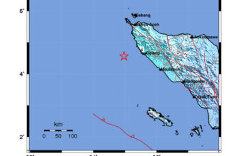 Info Gempa Mag: 5.9 – Pusat gempa berada di laut 68 km barat daya Calang