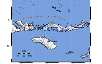 Info Gempa Mag: 4.7 – Pusat gempa berada di darat 40 km utara Ruteng, Manggarai