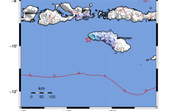 Info Gempa Mag: 4.6 – Pusat gempa berada di laut 14 km selatan Kodi, Sumba Barat Daya