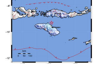 Info Gempa Mag: 4.7 – Pusat gempa berada di laut 39 km utara Waingapu