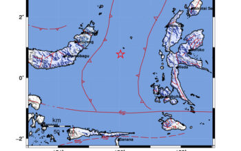 Info Gempa Mag: 5.1 – Pusat gempa berada di laut 125 km Tenggara Bitung