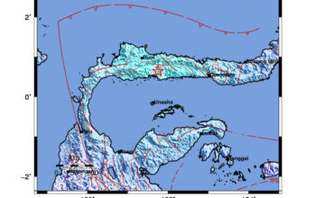 Info Gempa Mag: 5.7 – Pusat gempa berada di darat 29 km barat laut Pohuwato