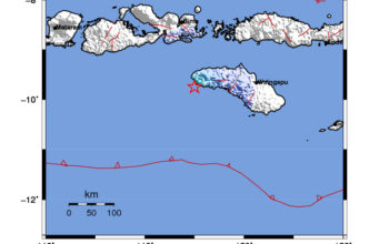 Info Gempa Mag: 4.6 – Pusat gempa berada di laut 15 km selatan Kodi-Sumba Barat Daya