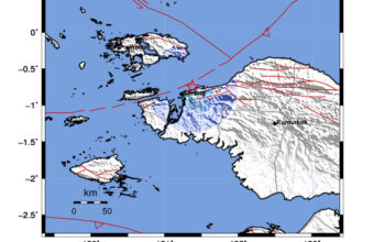 Info Gempa Mag: 4.2 – Pusat gempa berada di Laut 11 km TimurLaut Kota Sorong