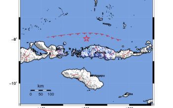 Info Gempa Mag: 4.7 – Pusat gempa berada di laut 61 km utara Labuan Bajo