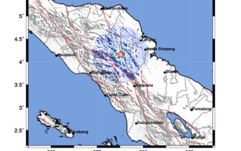 Info Gempa Mag: 4.2 – Pusat gempa berada di darat 26 km Timur Laut Kab. Gayo Lues