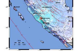 Info Gempa Mag: 5.2 – Pusat gempa berada di darat 6 km BaratLaut Lebong