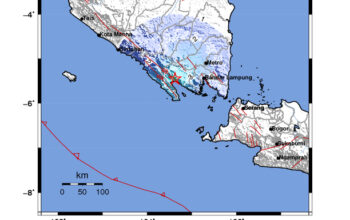 Info Gempa Mag: 4.7 – Pusat gempa berada di darat 8 km Barat Laut Tanggamus