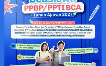 BCA Buka Pendaftaran Beasiswa PPBP dan PPTI 2027, Ditutup 20 Oktober