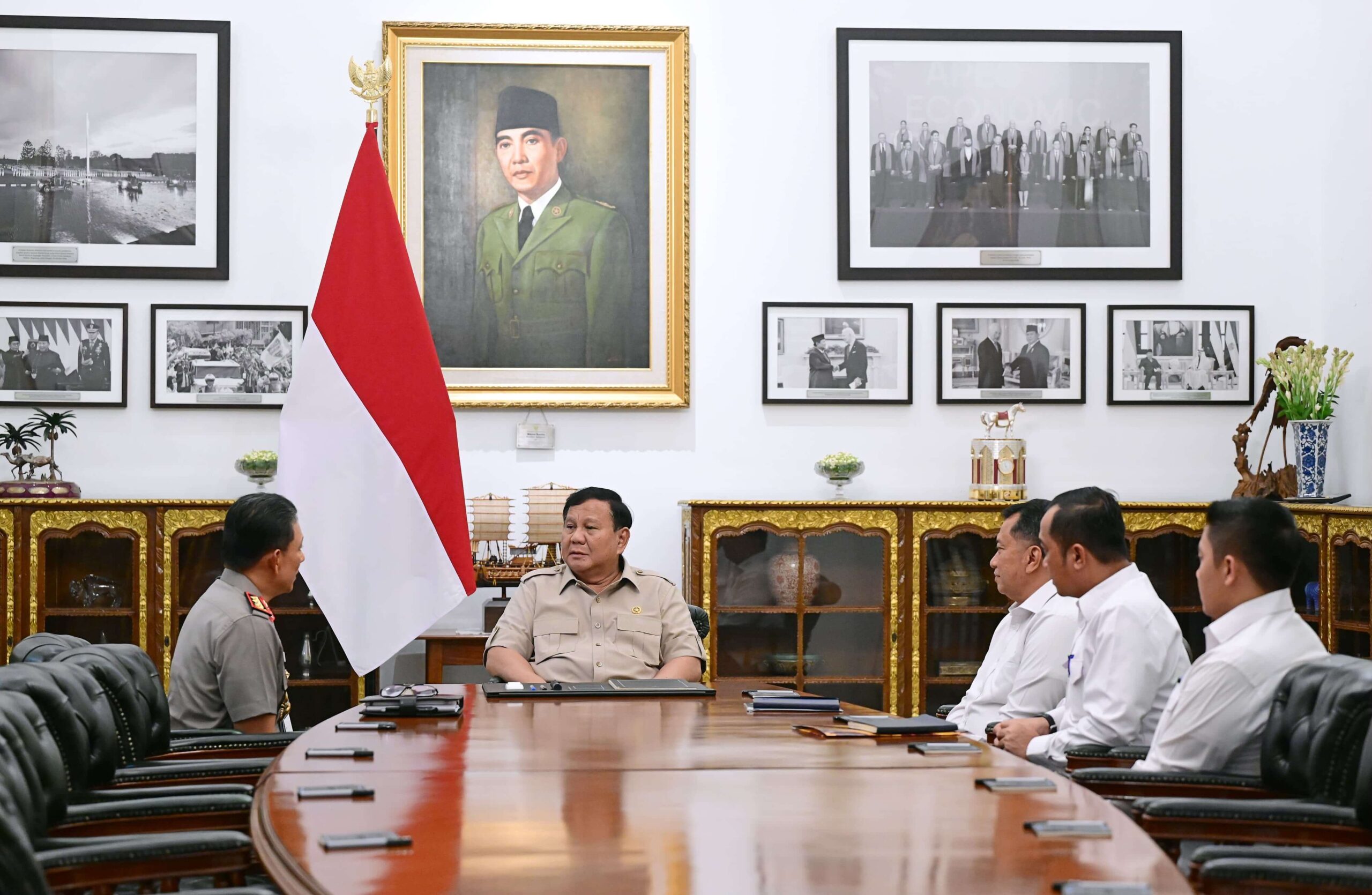Prabowo Terima Wakapolri Dan Wamen Pan Rb 1