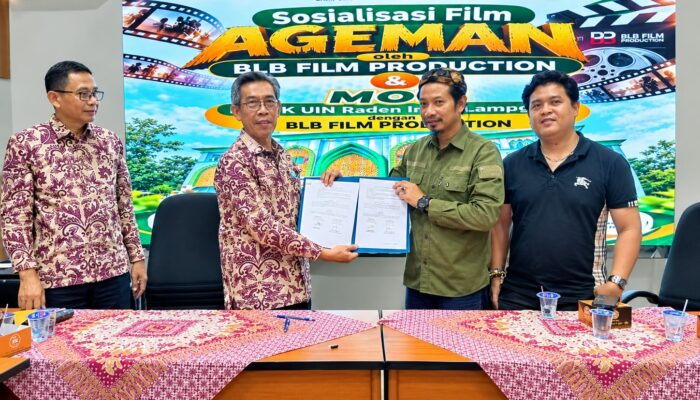 Produser Film Ageman Ken Setiawan dan UIN Raden Intan Resmi Sepakati MoU Edukasi Toleransi Melalui Film